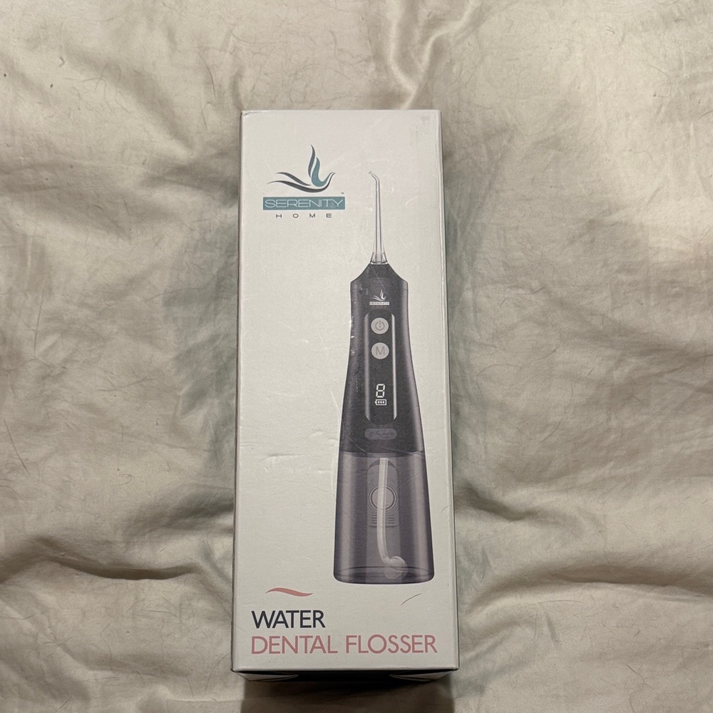 Serenity Water Dental Flosser - Black and Gray